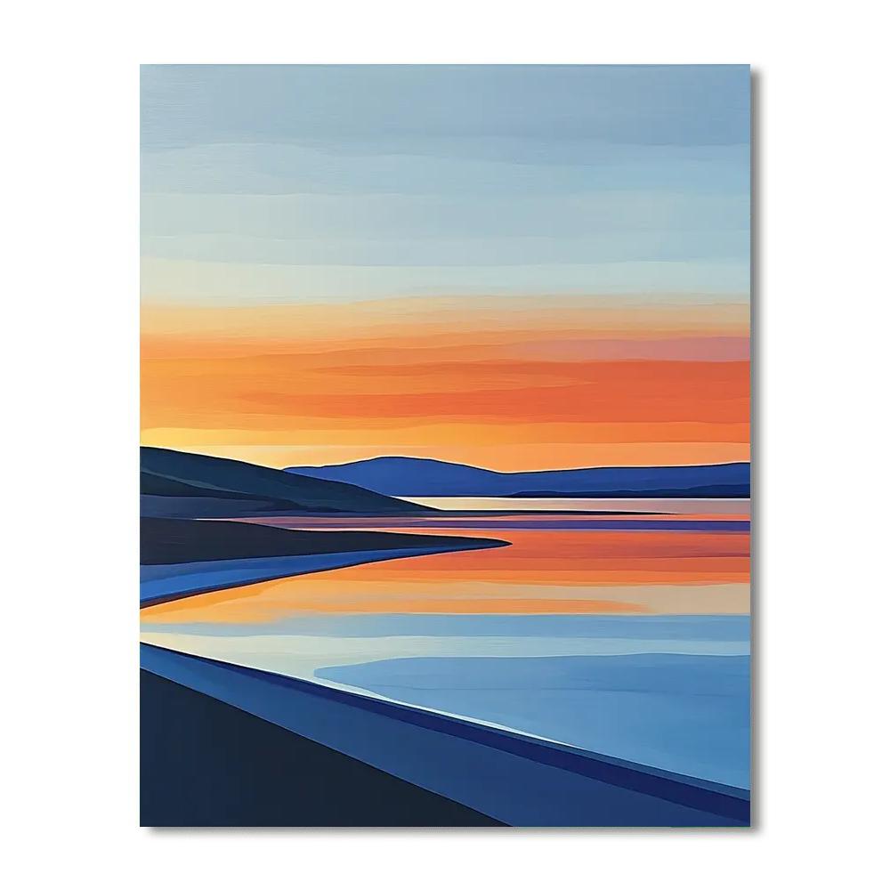 Michelangelo Inspired Dynamic Horizons  DIY Paint By Numbers