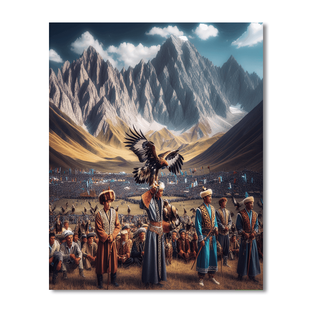 Golden Eagle Festival - Mongolia Paint By Numbers Kits