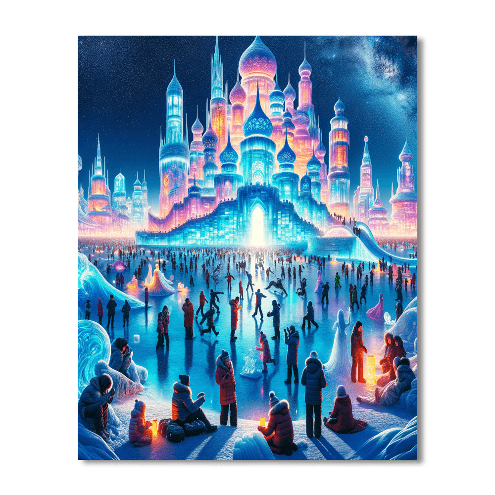 Harbin International Ice And Snow Sculpture Festival Paint By Numbers Kits