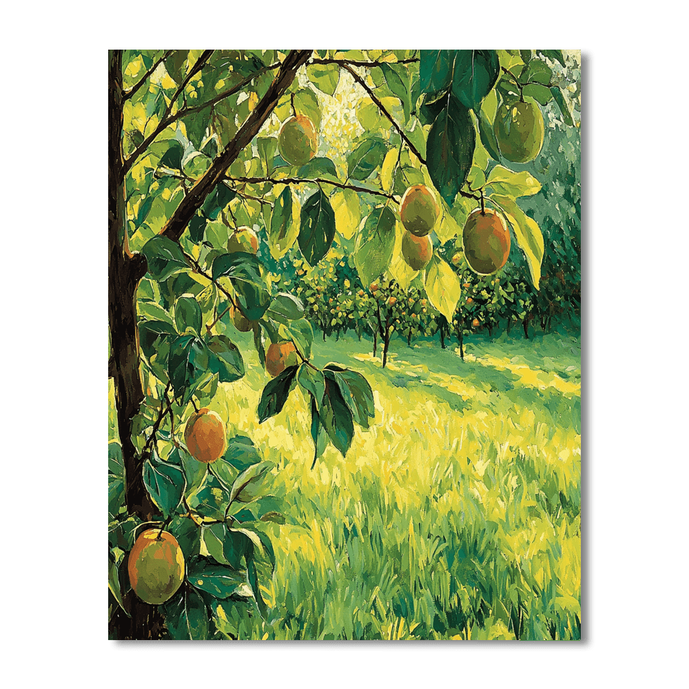 Camille Pissarro Inspired Sun-Kissed Orchard  Paint By Numbers Kits