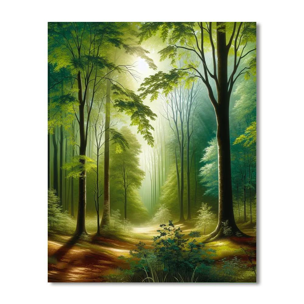 Serenity In The Forest Numbered Painting Kits