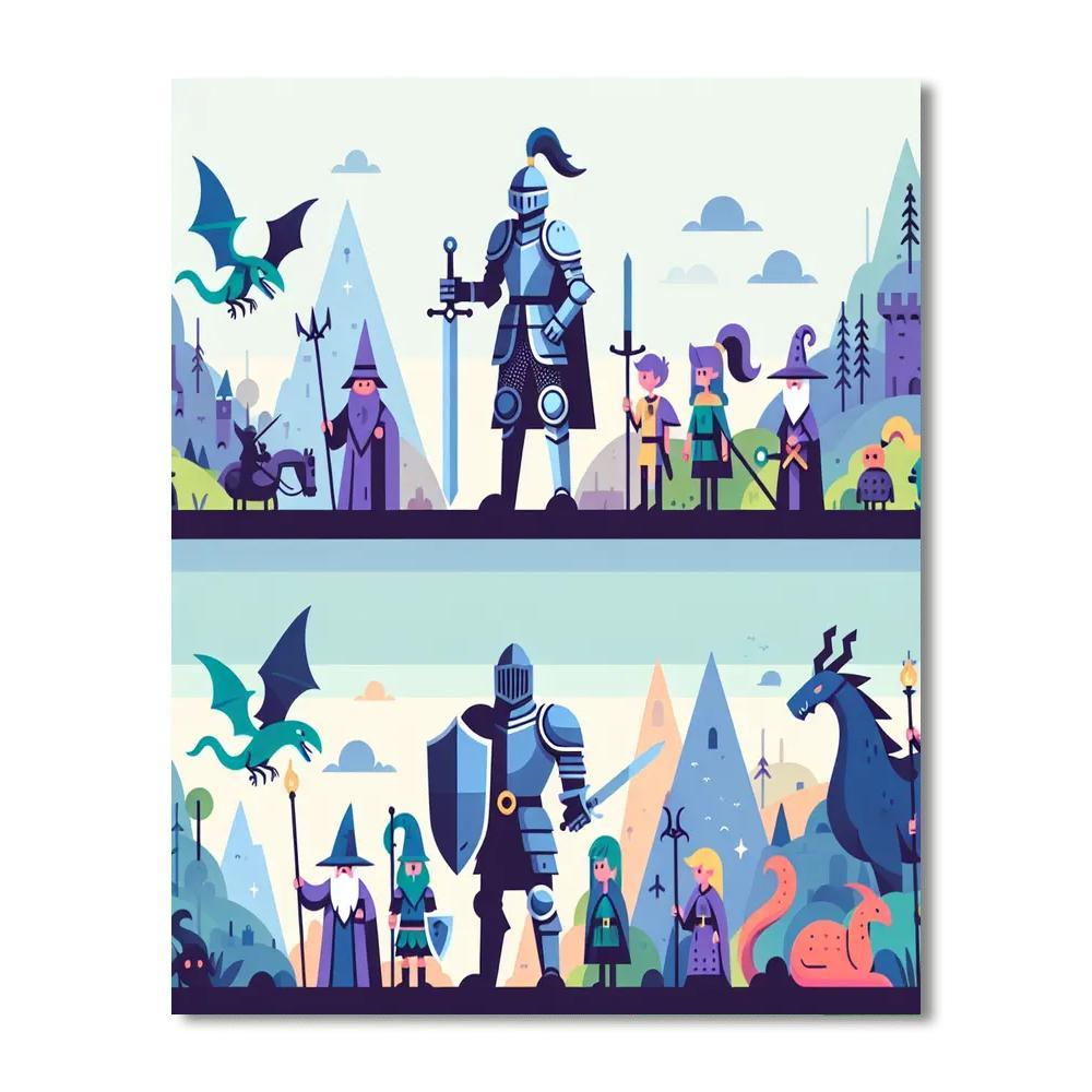 Fantasy Realm Quest Numbered Painting Kits