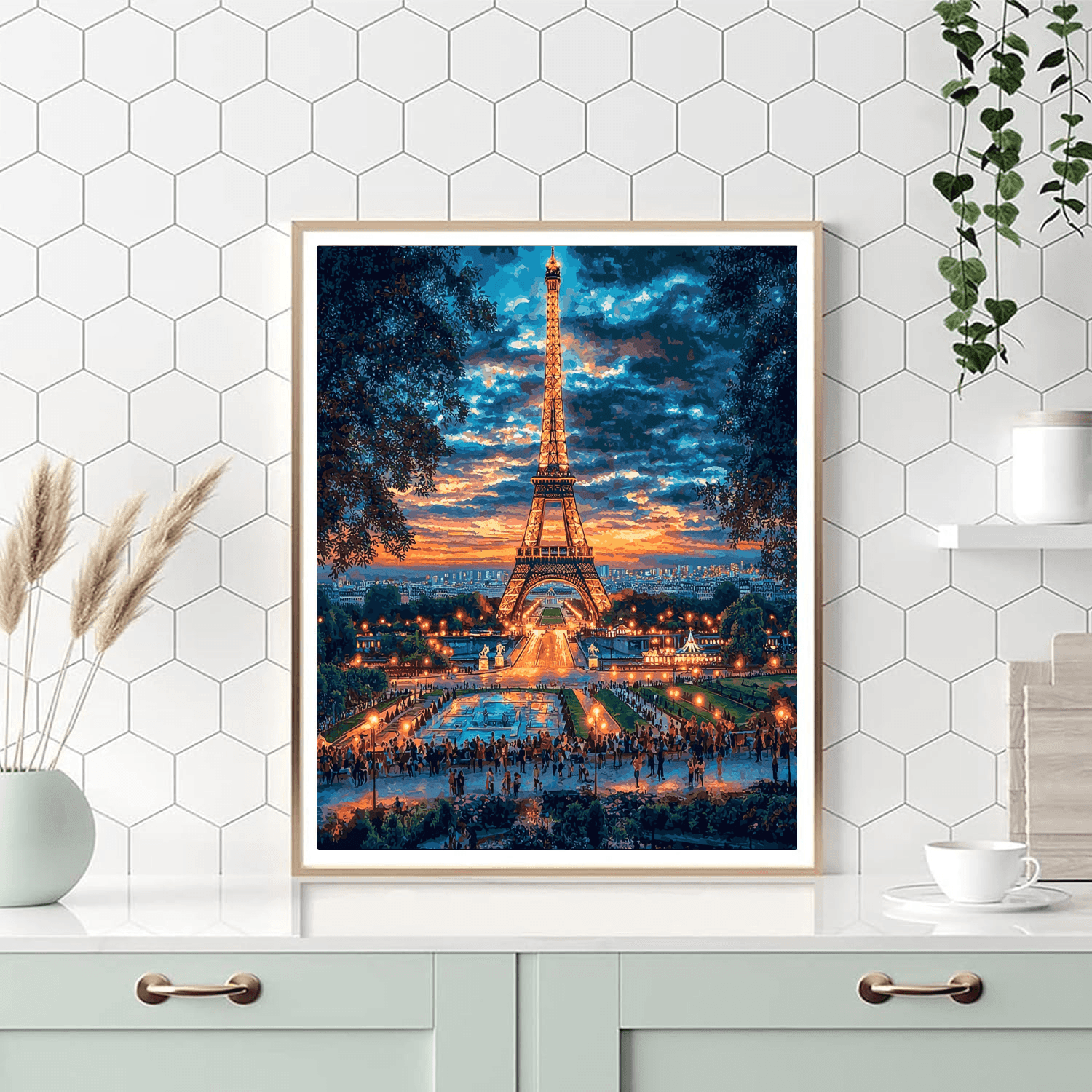 Eiffel Tower DIY Paint By Numbers
