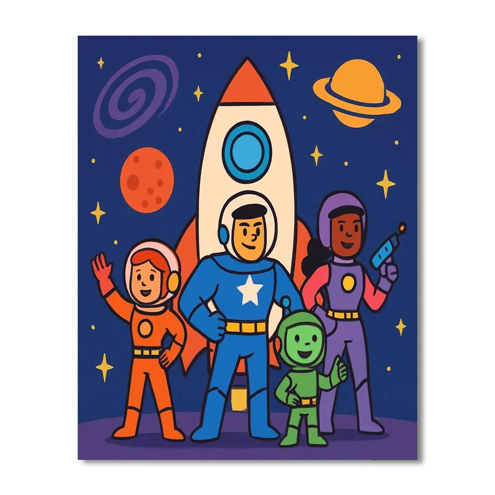 Galaxy Of Heroes Numbered Painting Kits