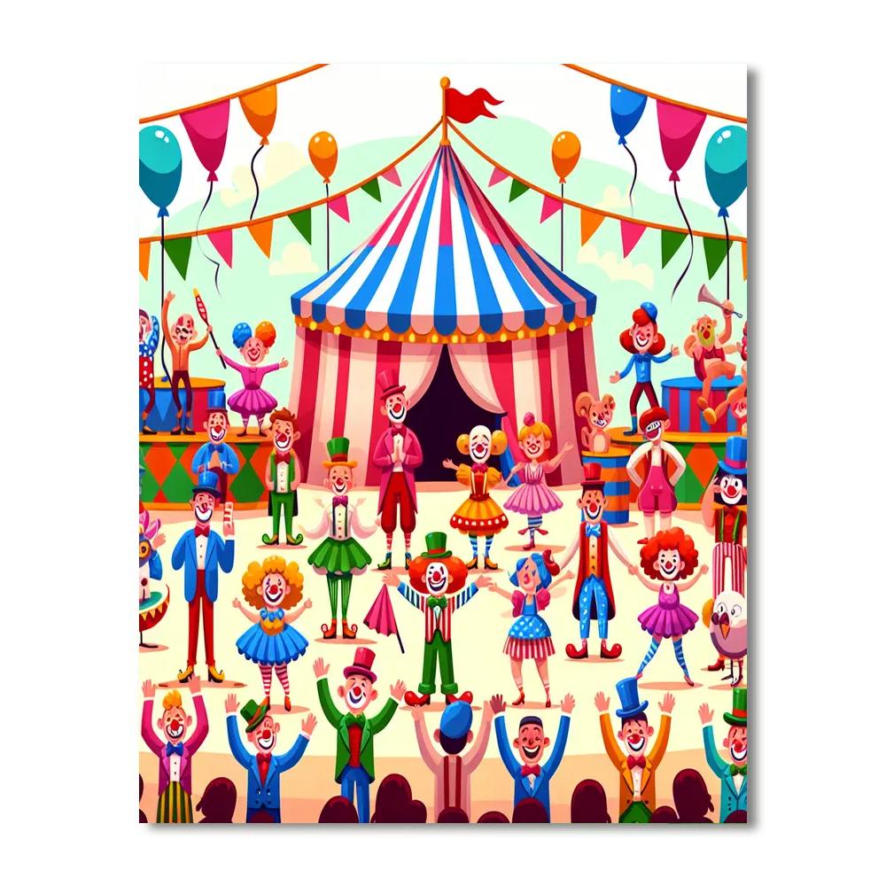 The Great Circus Extravaganza Painting By Numbers Kit