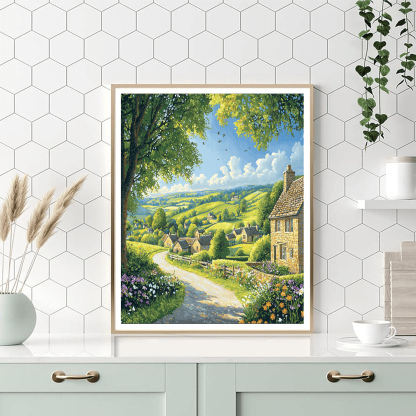 The Cotswolds - Gloucestershire Paint By Numbers Kits