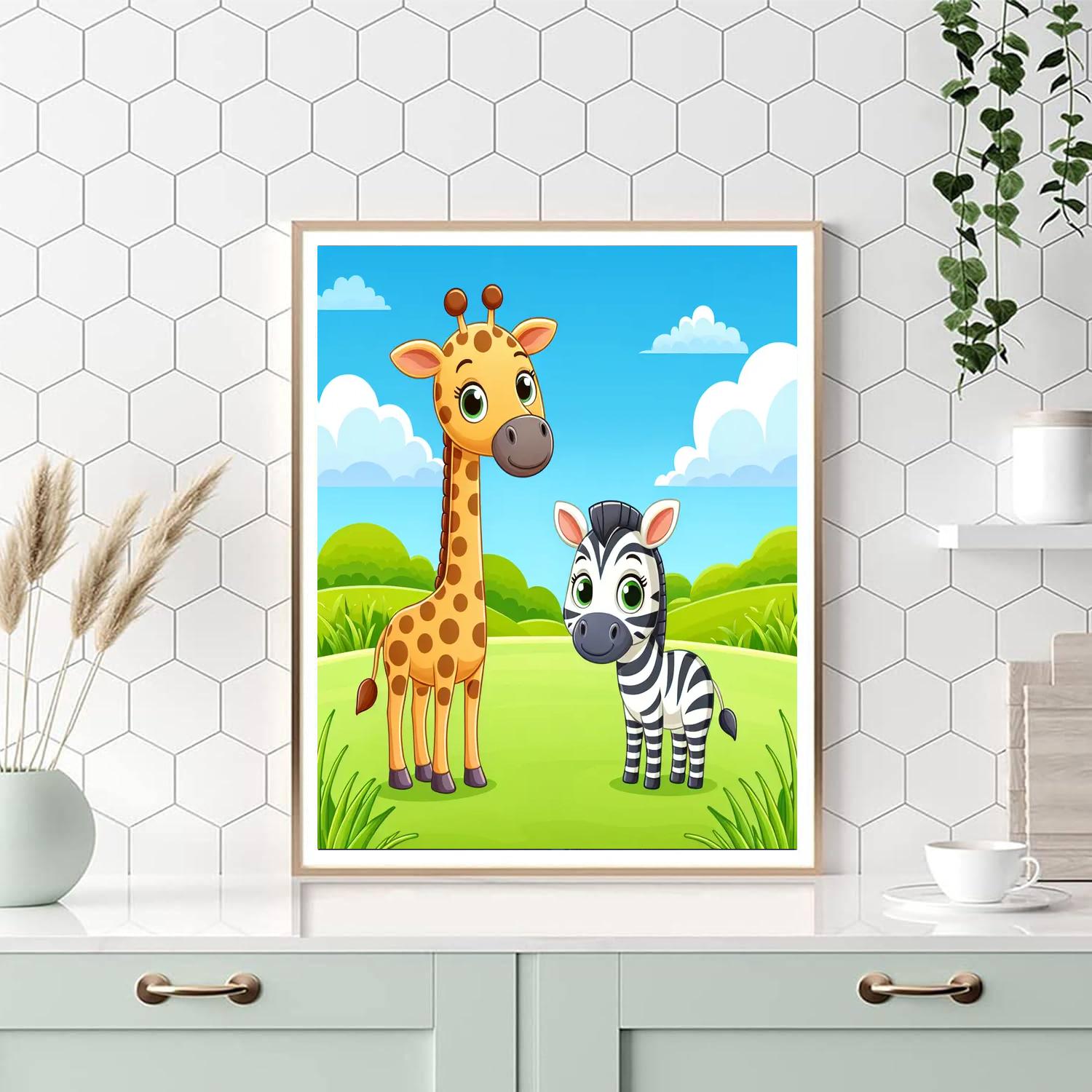 Safari Wildlife Park Painting Number Kit