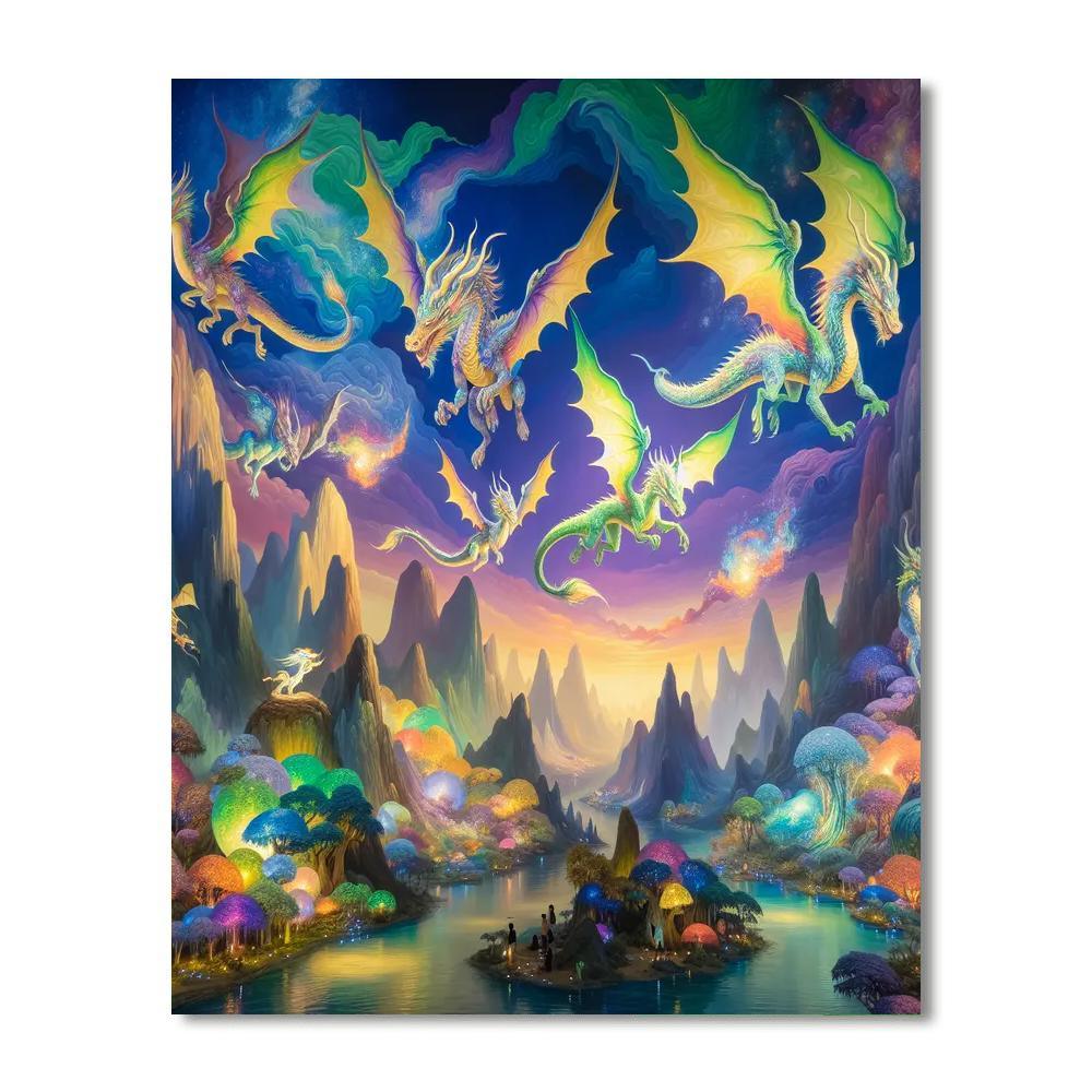 Enchanting Dragon Quest Paint By Color