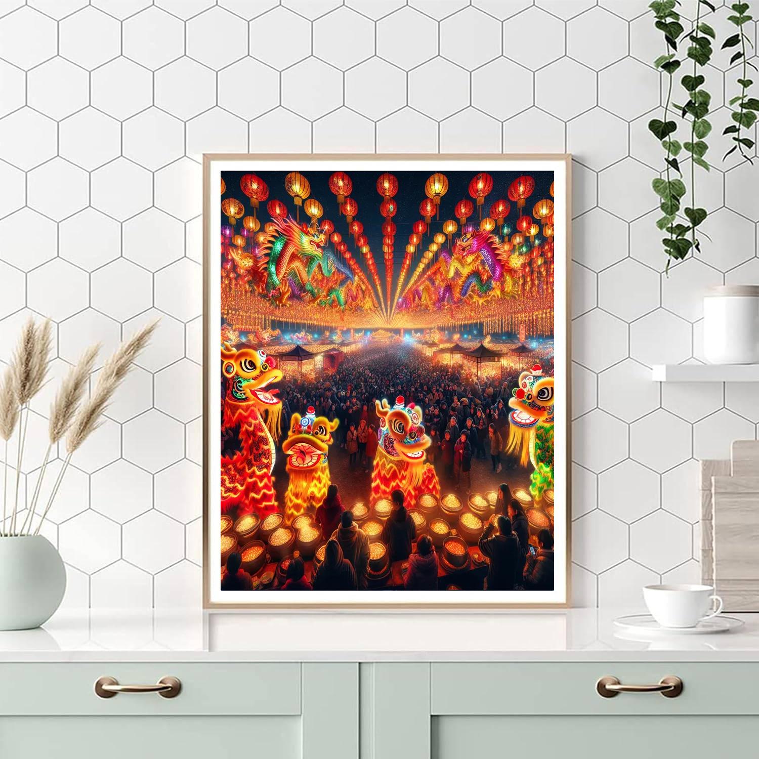 Yi Lantern Festival - China DIY Paint By Numbers