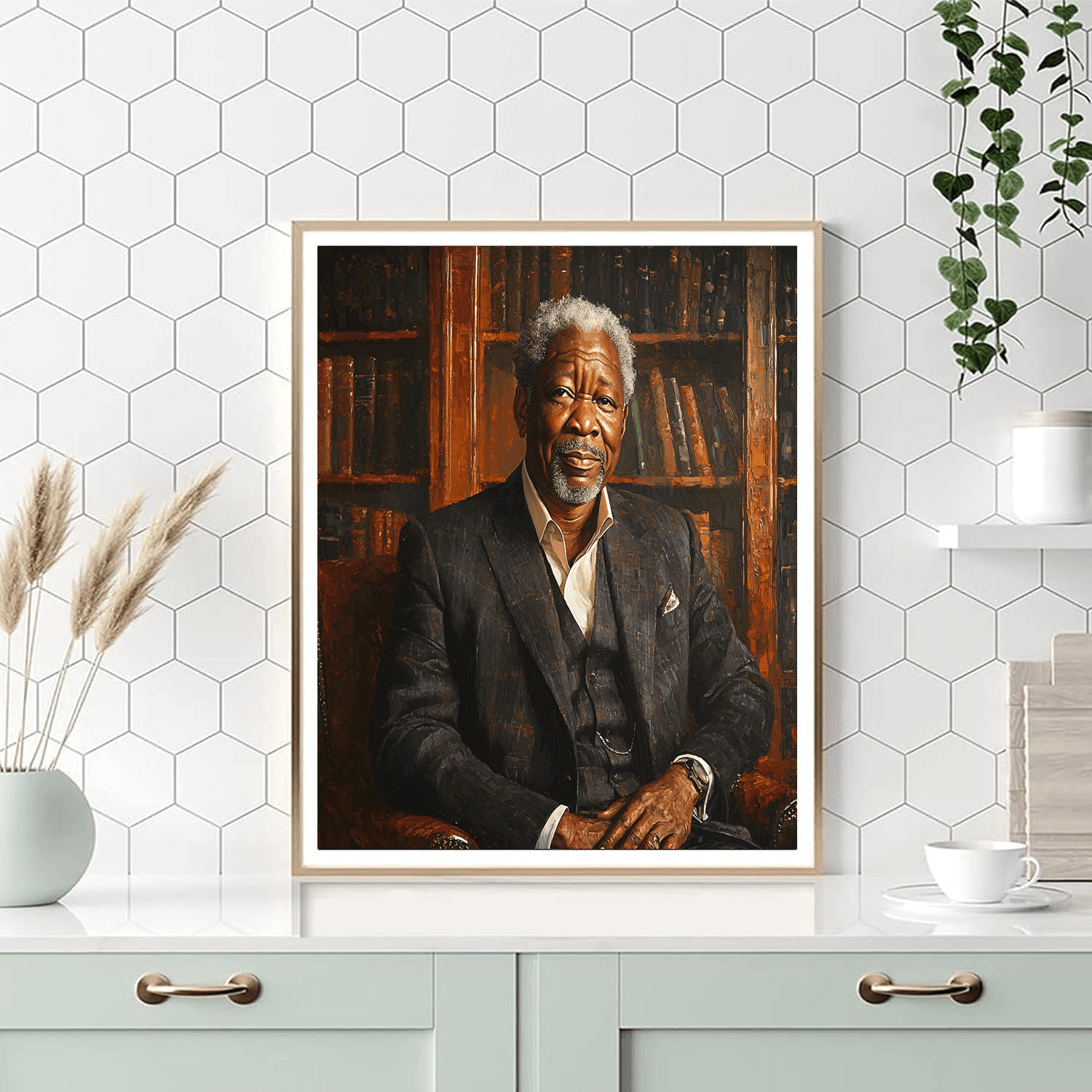 Morgan Freeman: The Resonant Wisdom Of A Legend Painting Number Kit