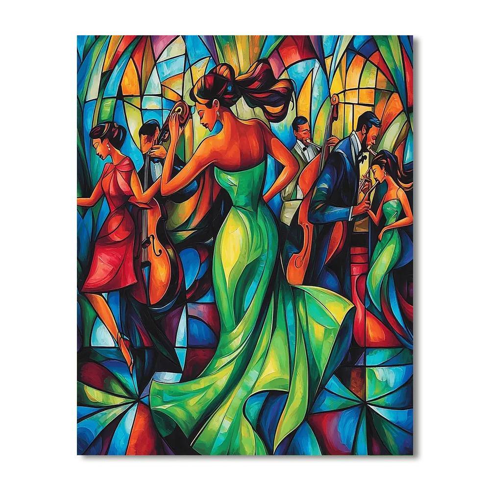 Tamara De Lempicka Inspired Jazz Age Nightlife  Painting By Numbers Kit