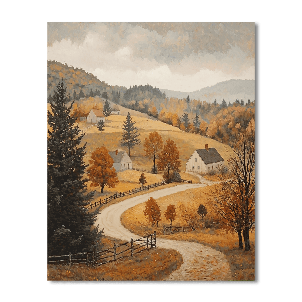 Andrew Wyeth Inspired Rustic Reverie  DIY Paint By Numbers