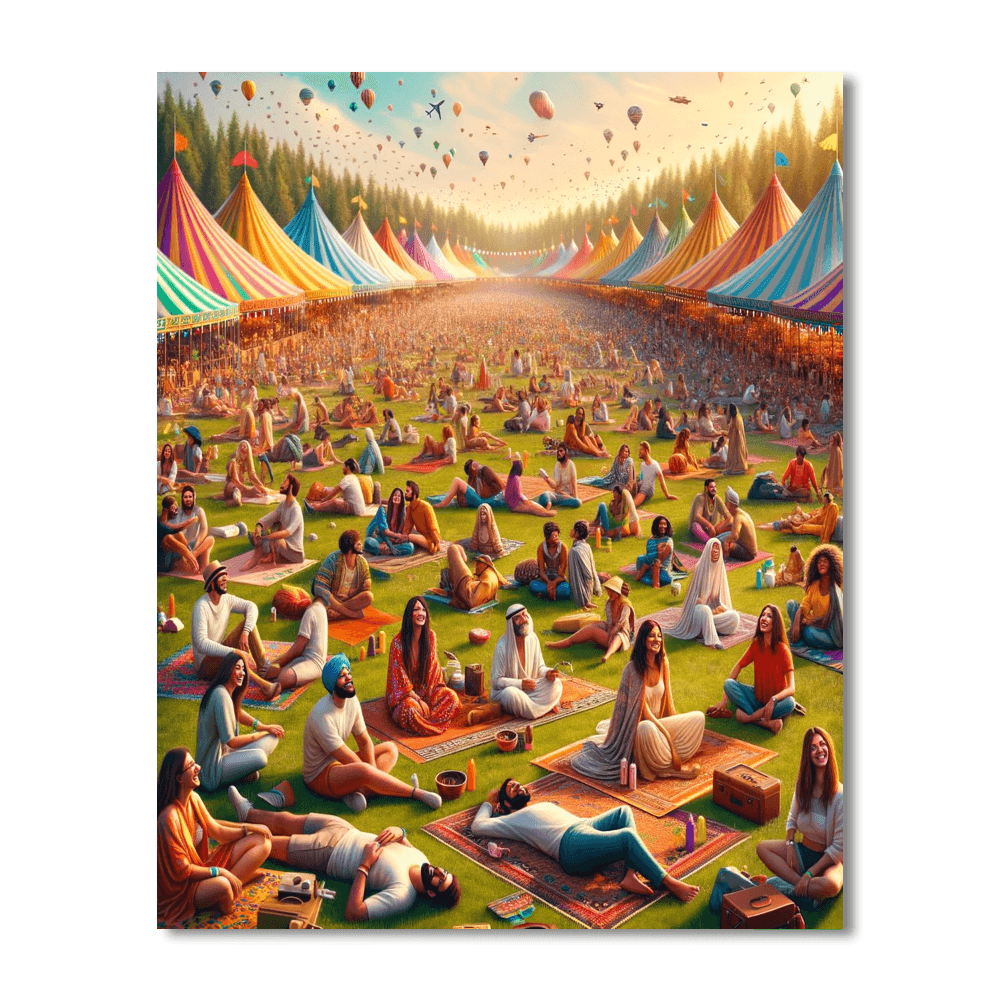 The Big Chill Festival - England DIY Paint By Numbers