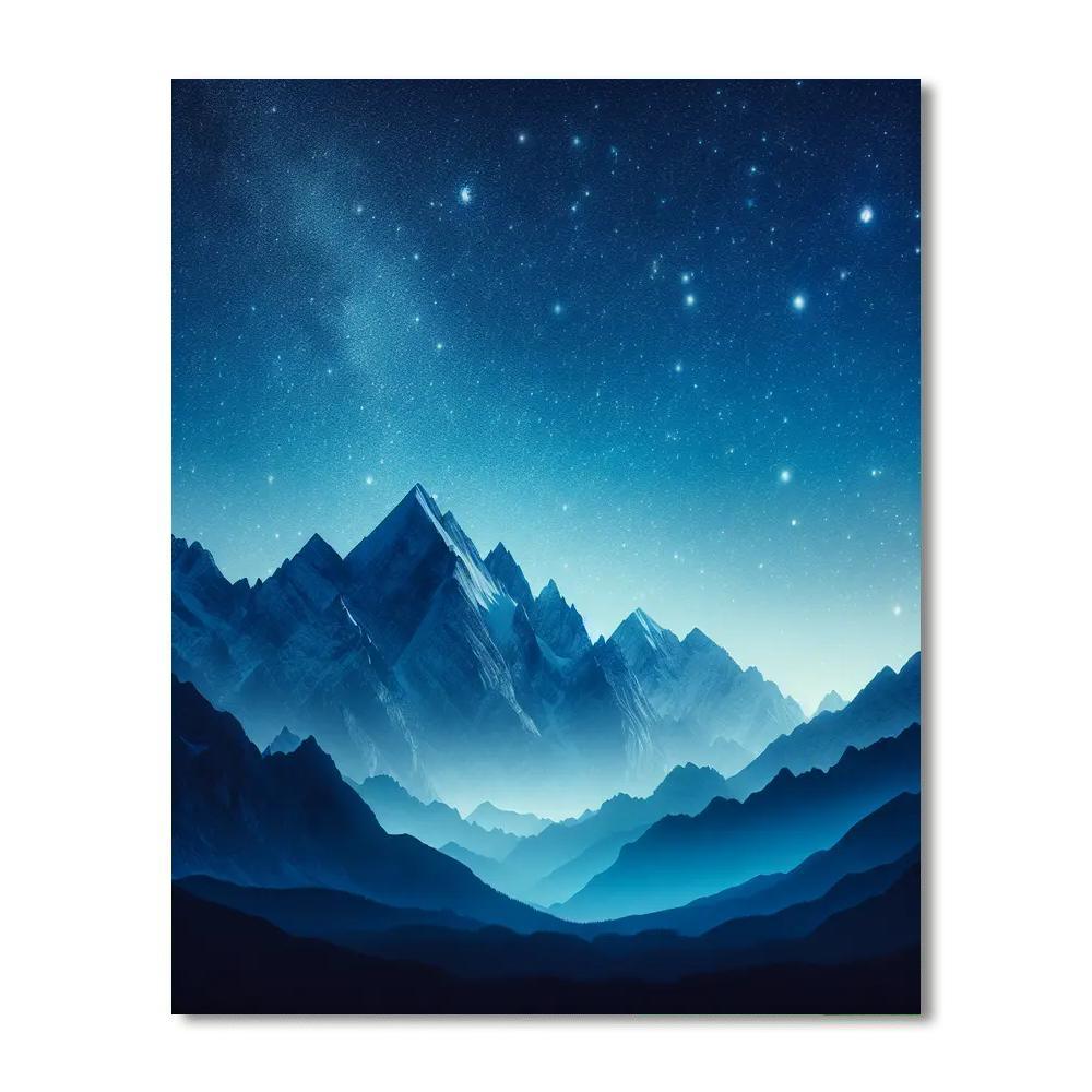 Starry Mountain Refuge Paint By Numbers Art