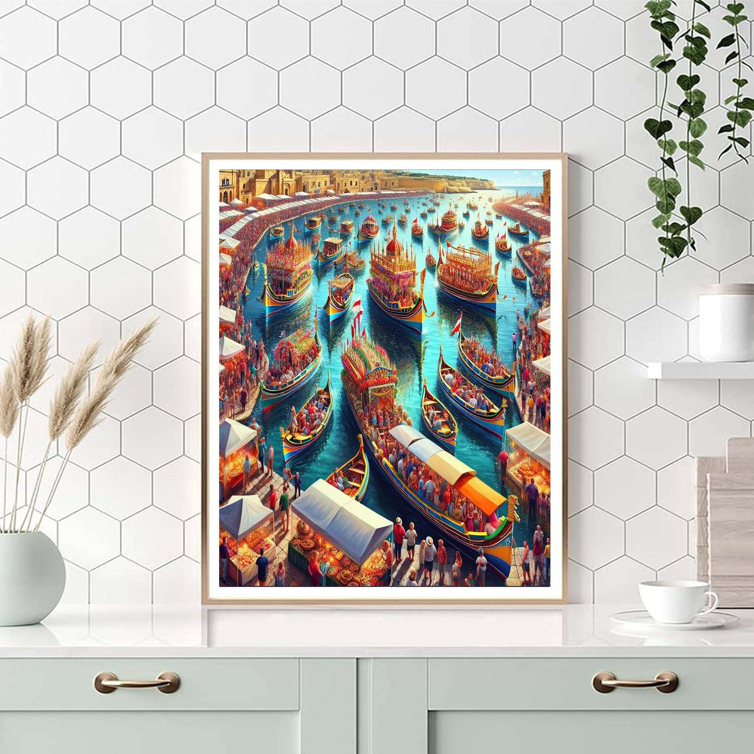 Luzzu Festival - Malta Painting Number Kit