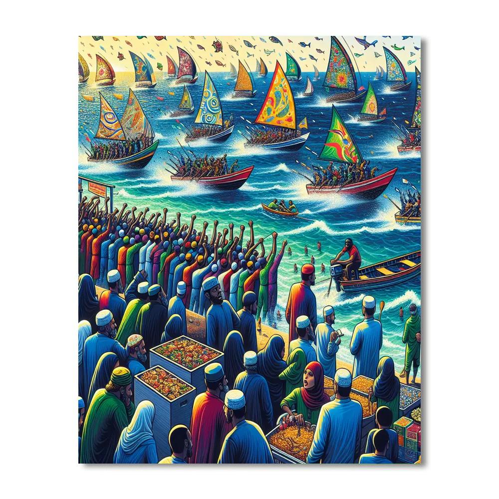 Festival Of The Sea Numbered Painting Kits