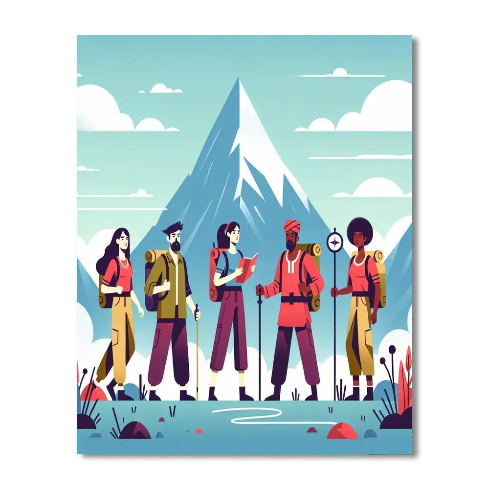 Journey To The Mystic Mountain Painting By Numbers Kit