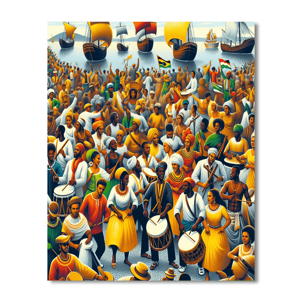 Garifuna Settlement Day - Belize Number Painting