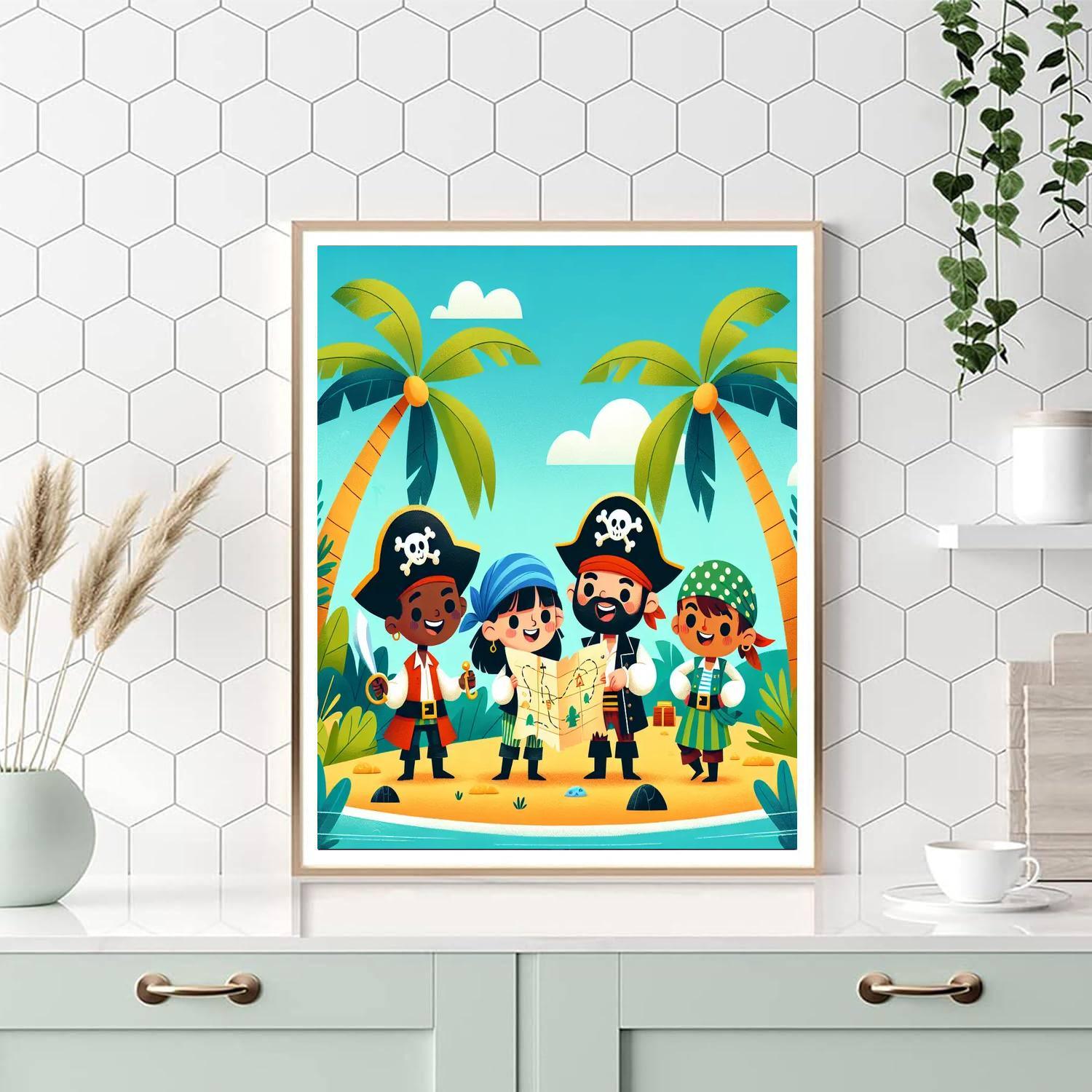 Treasure Island Painting Number Kit