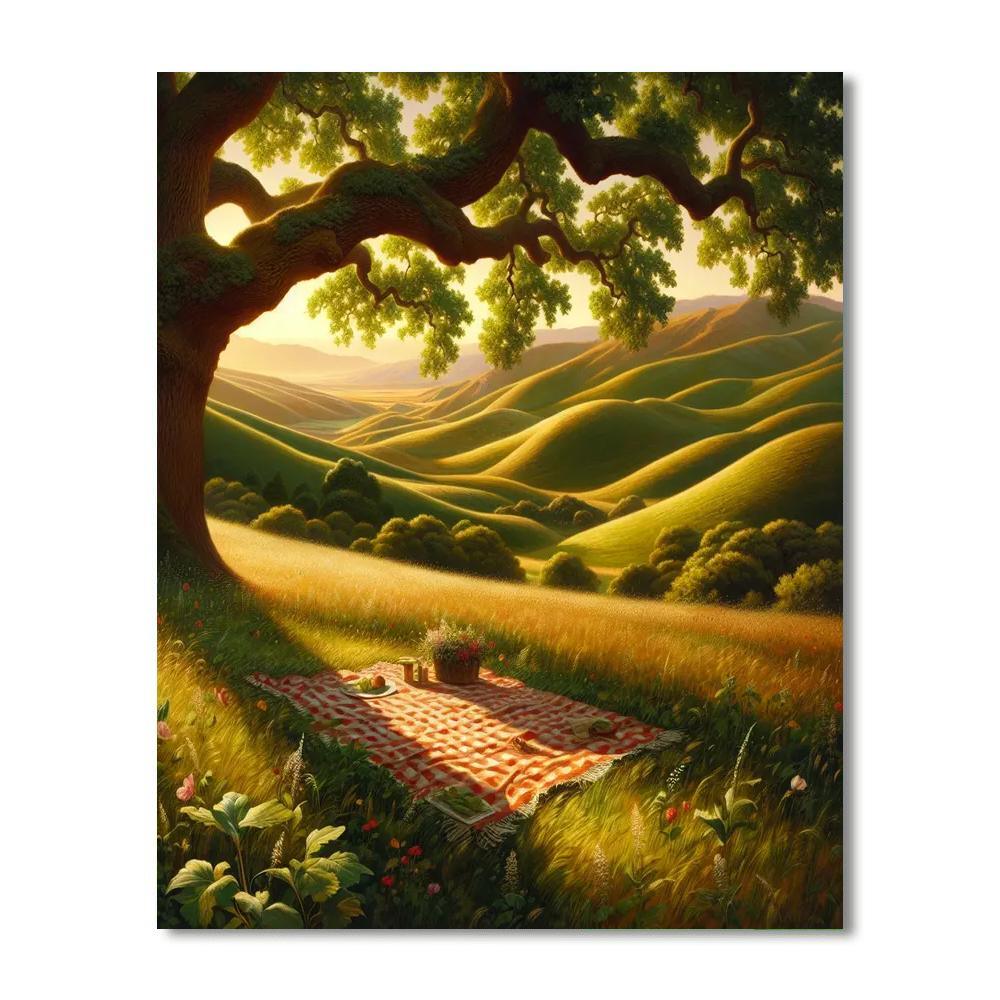 Whimsical Countryside Picnic Numbered Painting Kits
