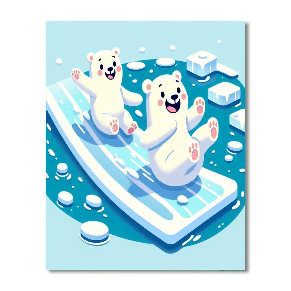 Polar Bear Palooza Numbered Painting Kits