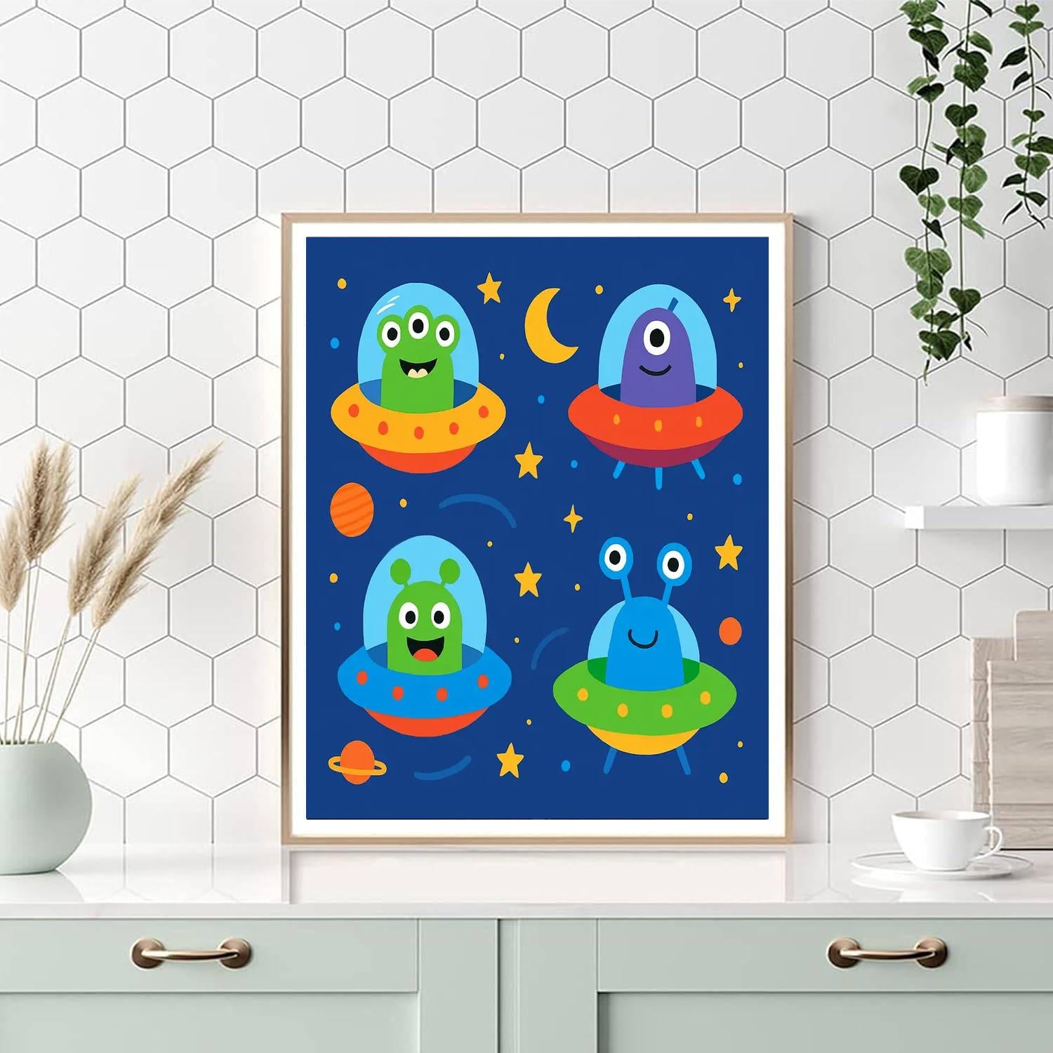 Space Invaders Encounter Paint By Numbers