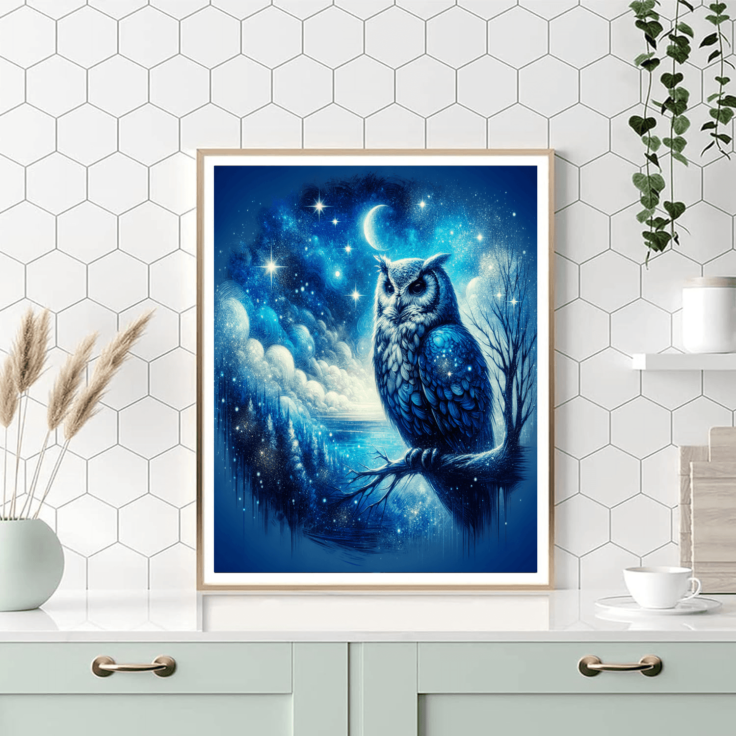 Mystical Night Owl Paint By Numbers Art