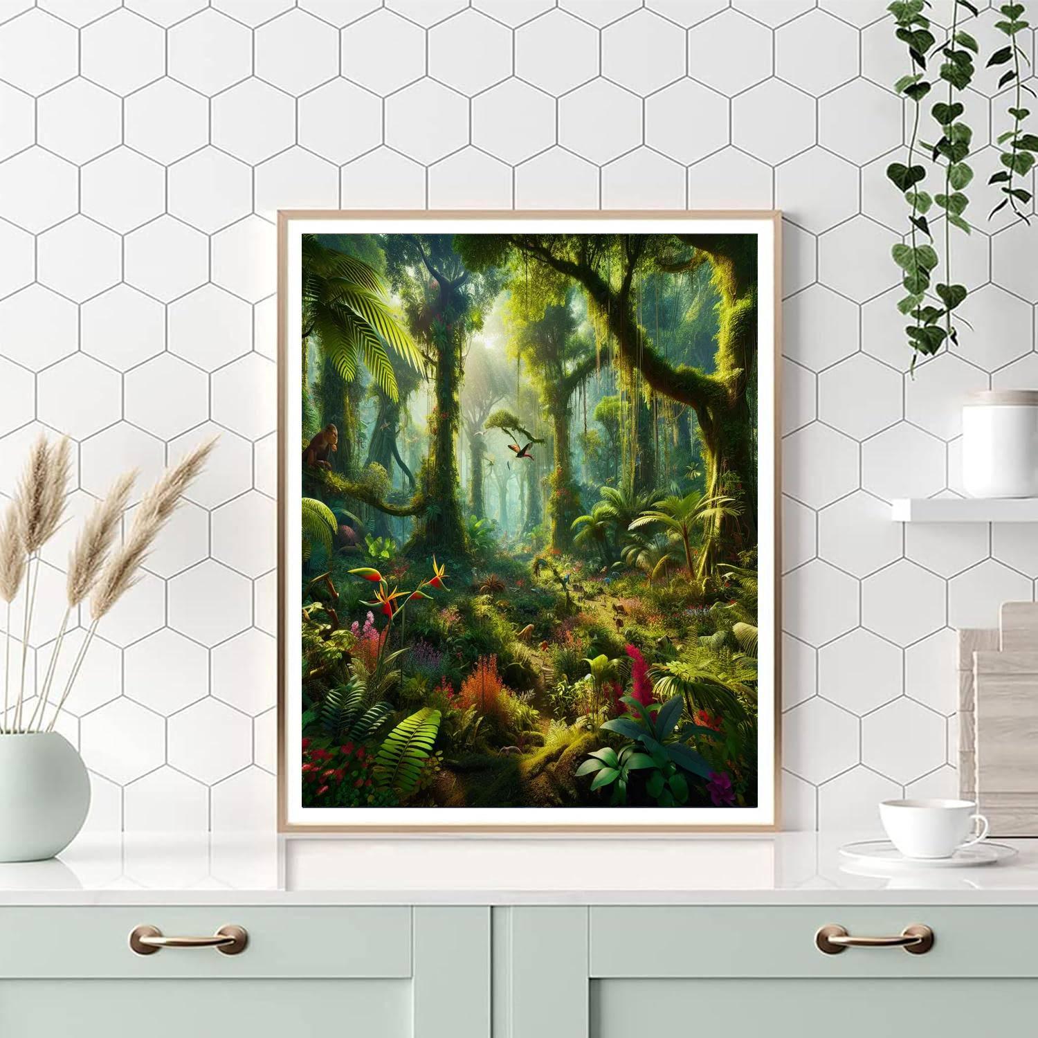 Lush Rainforest Expedition Paint By Color