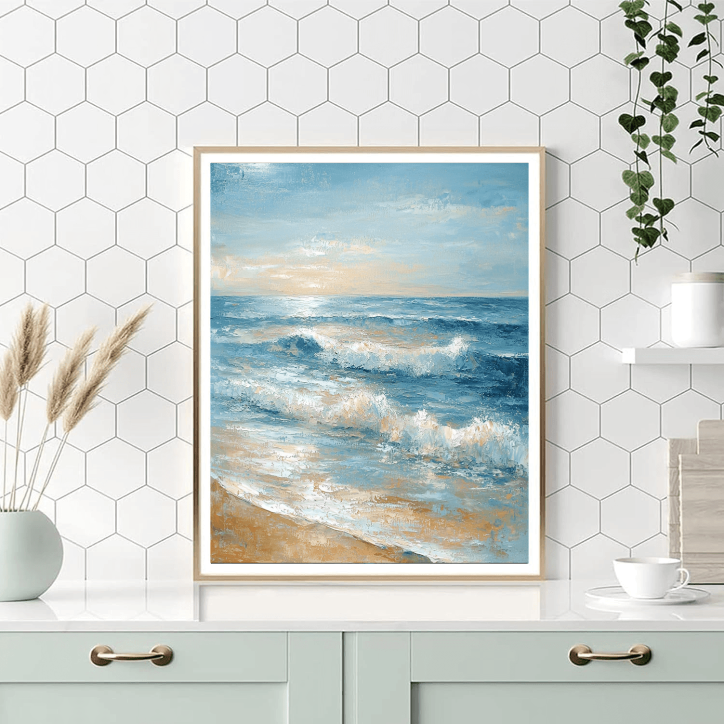 Claude Monet Inspired Serenity By The Shore  Painting By Numbers Kit