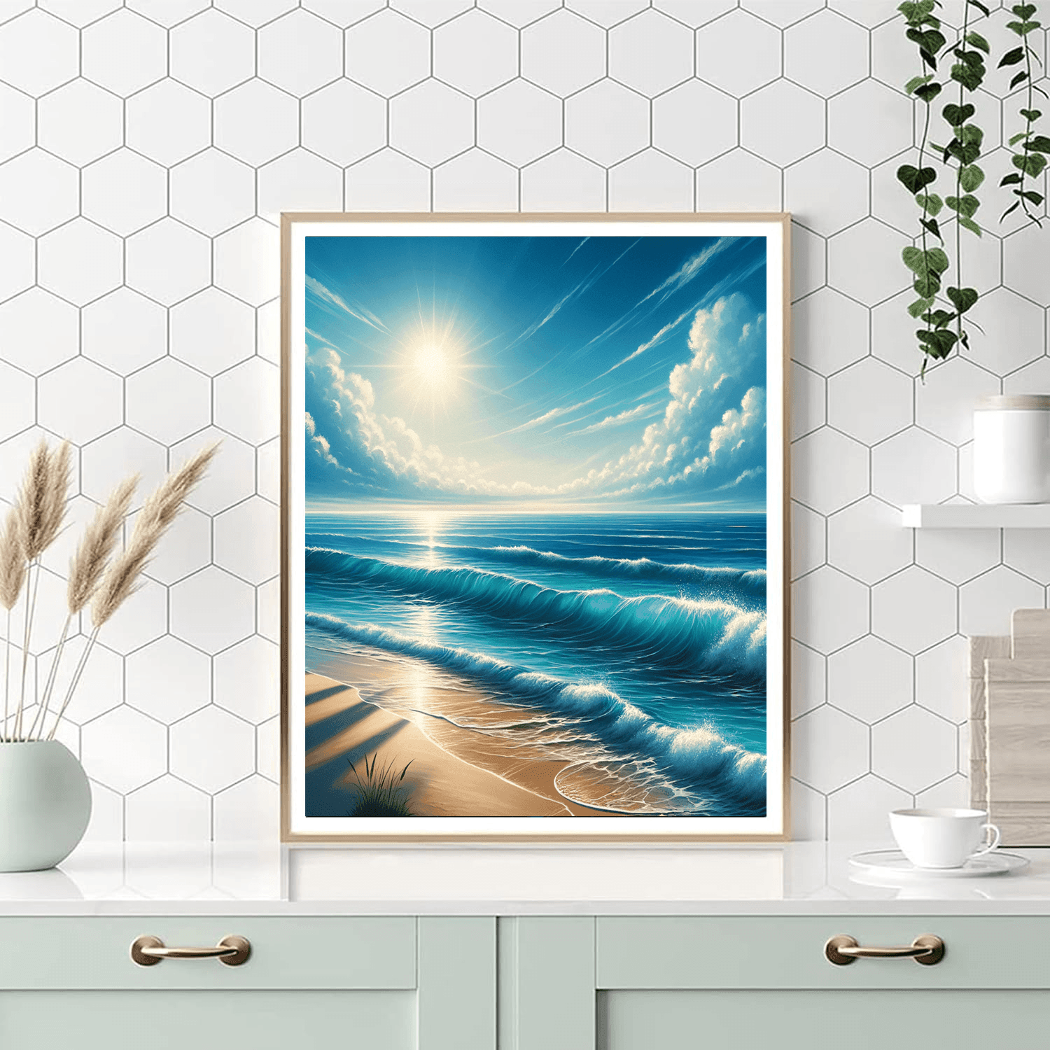 Ocean's Melody Serenity Paint By Number
