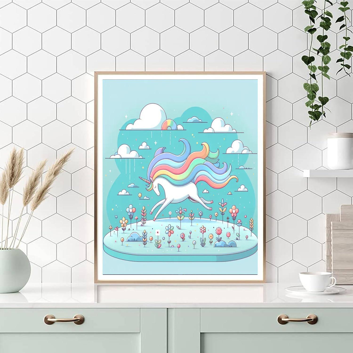 Galloping Unicorn Dreams Painting By Numbers Kit