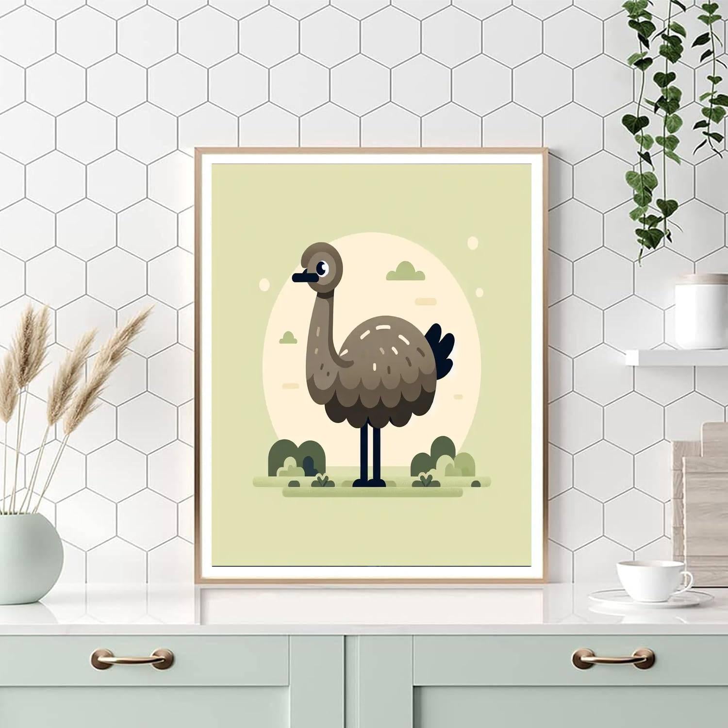 Effervescent Emu Paint By Numbers Art