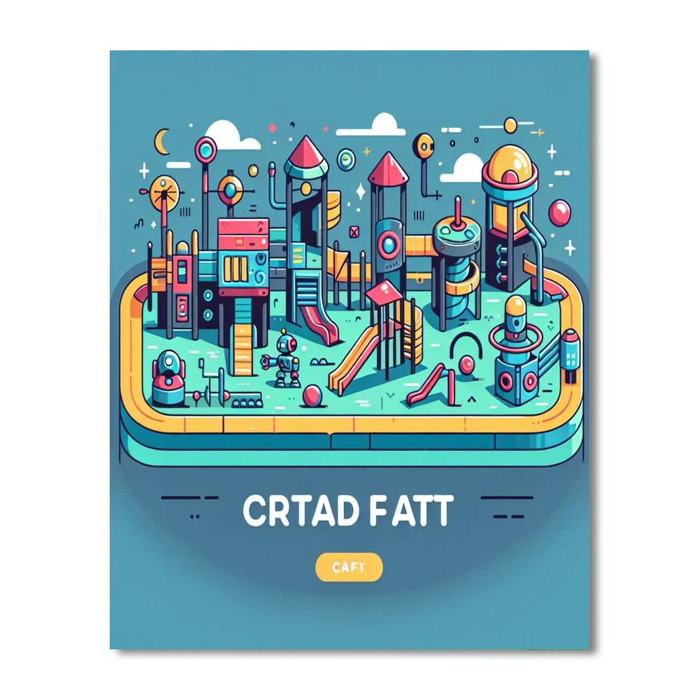 Futuristic Playground Paint By Number