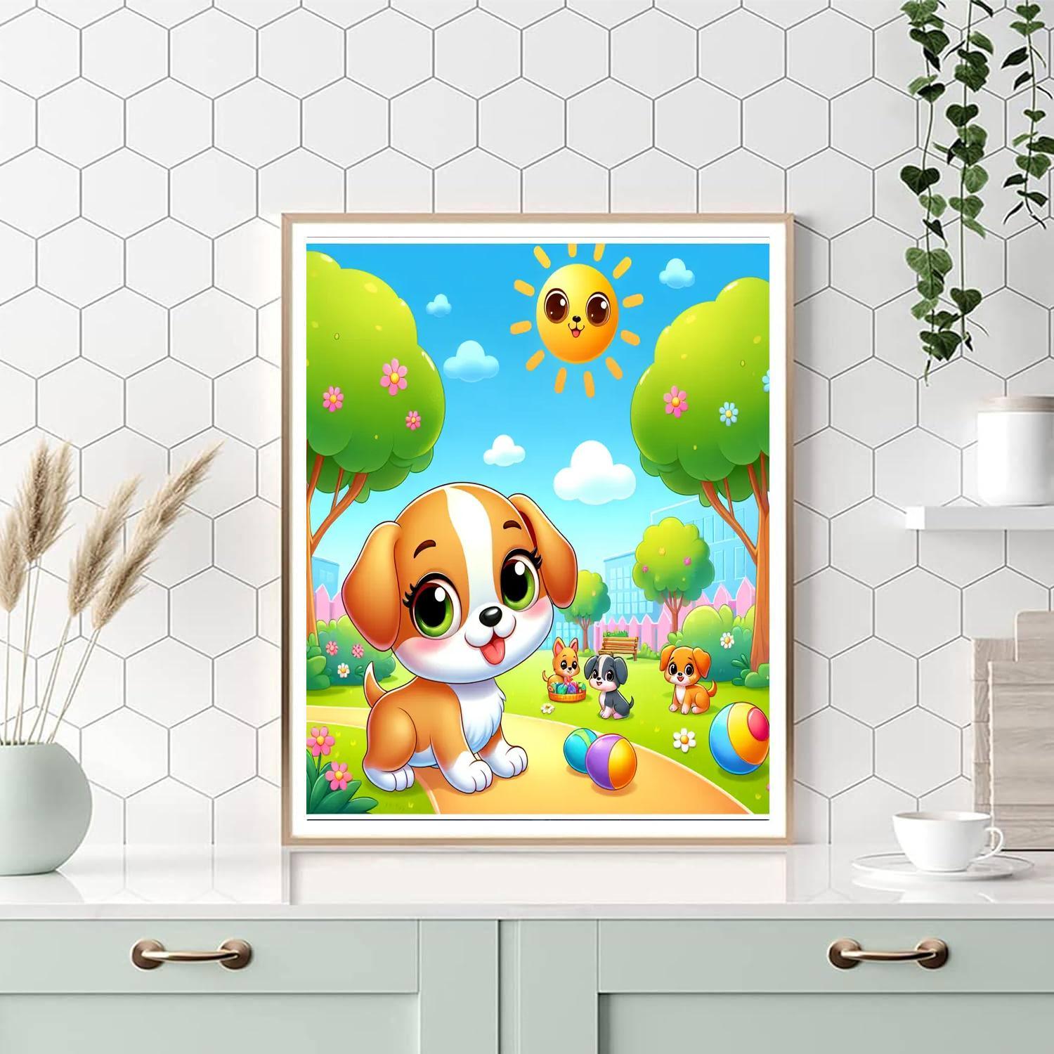 Puppy Adventure Paint By Color