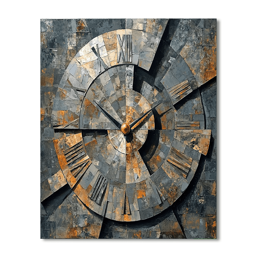 Marcel Duchamp Inspired Dadaist Clockwork  Painting By Numbers Kit