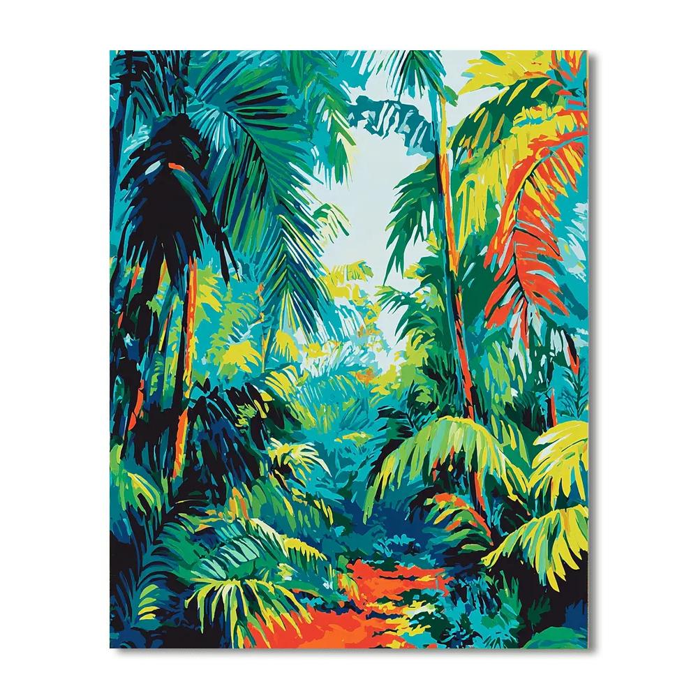 Beatriz Milhazes Inspired Vivid Amazon Rainforest  Paint By Numbers