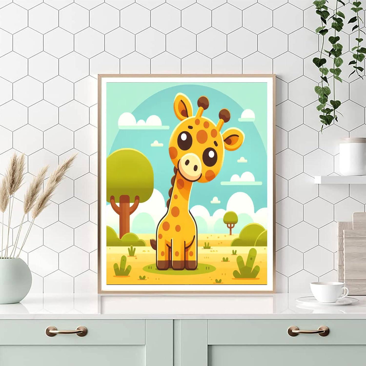 Caring Giraffe's Grace Paint By Numbers Kits