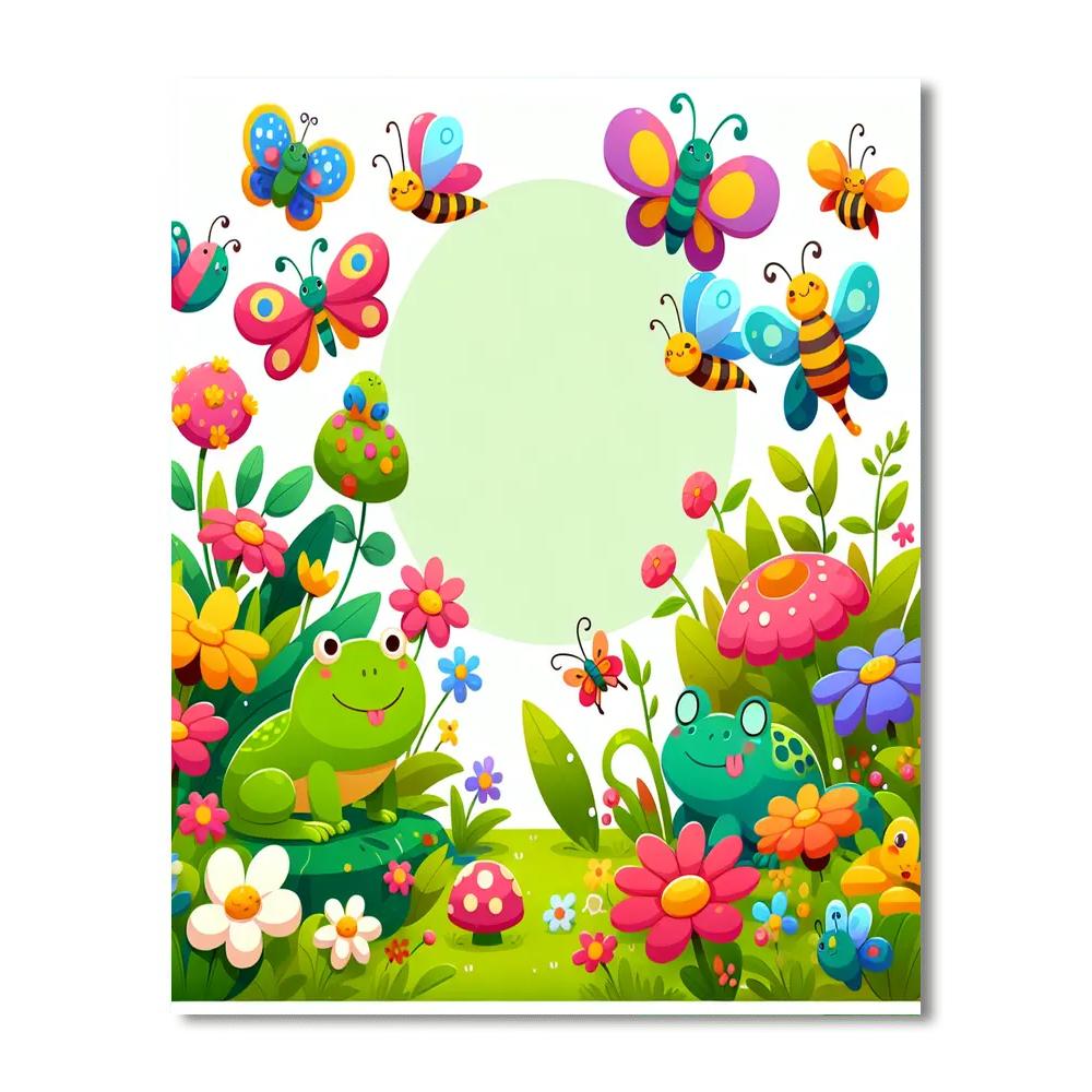 Gorgeous Garden Creatures Painting Number Kit