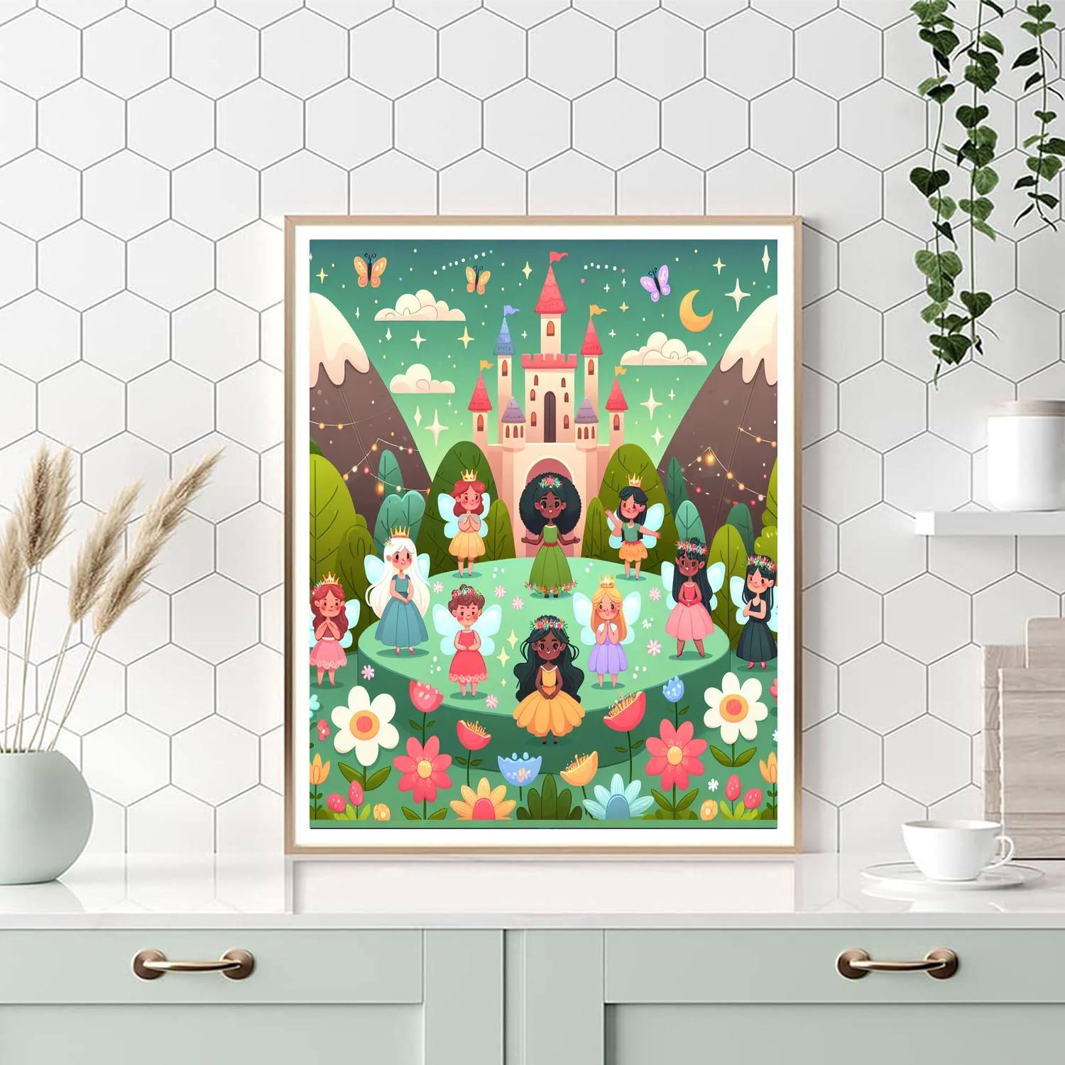 Charming Kingdom Of Fairies Paint By Numbers
