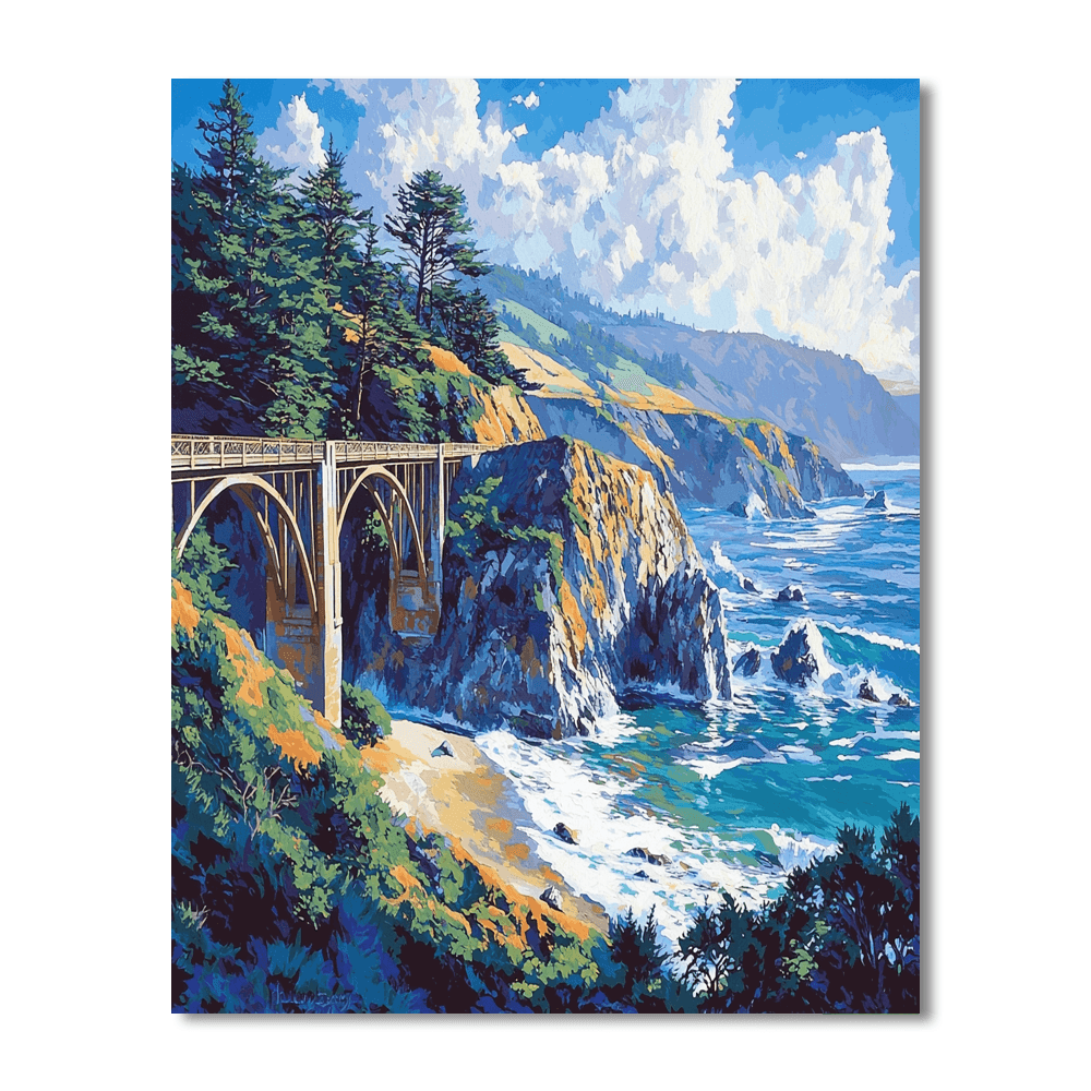 Big Sur DIY Paint By Numbers