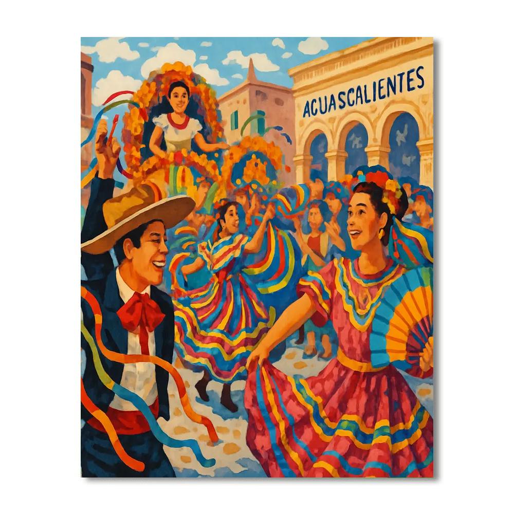 Feria Nacional De San Marcos - Aguascalientes, Mexico Paint By Numbers Art