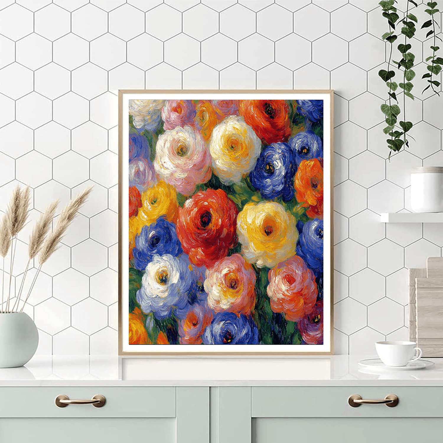 Pierre-Auguste Renoir Inspired Dreamlike Bloom  Numbered Painting Kits