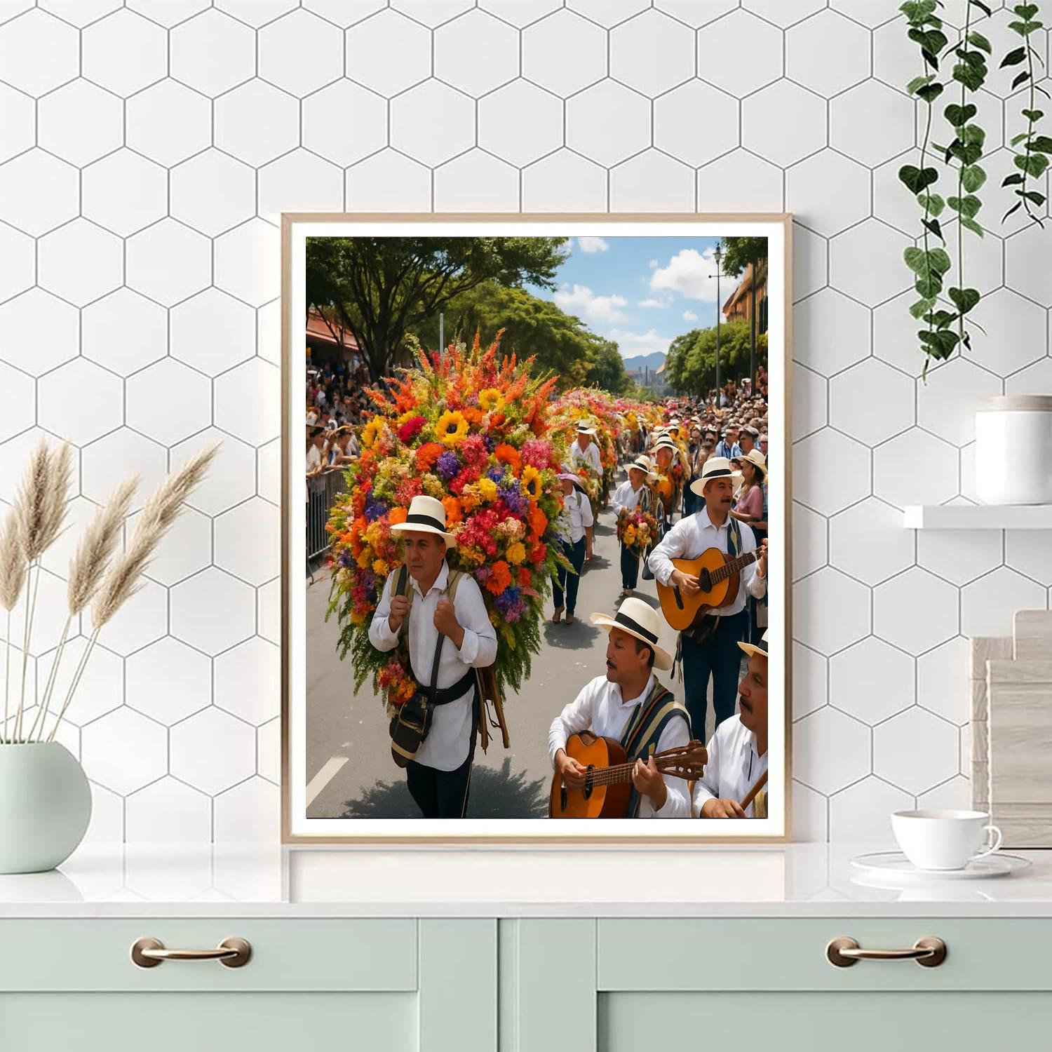 International Flower Festival - Colombia DIY Paint By Numbers