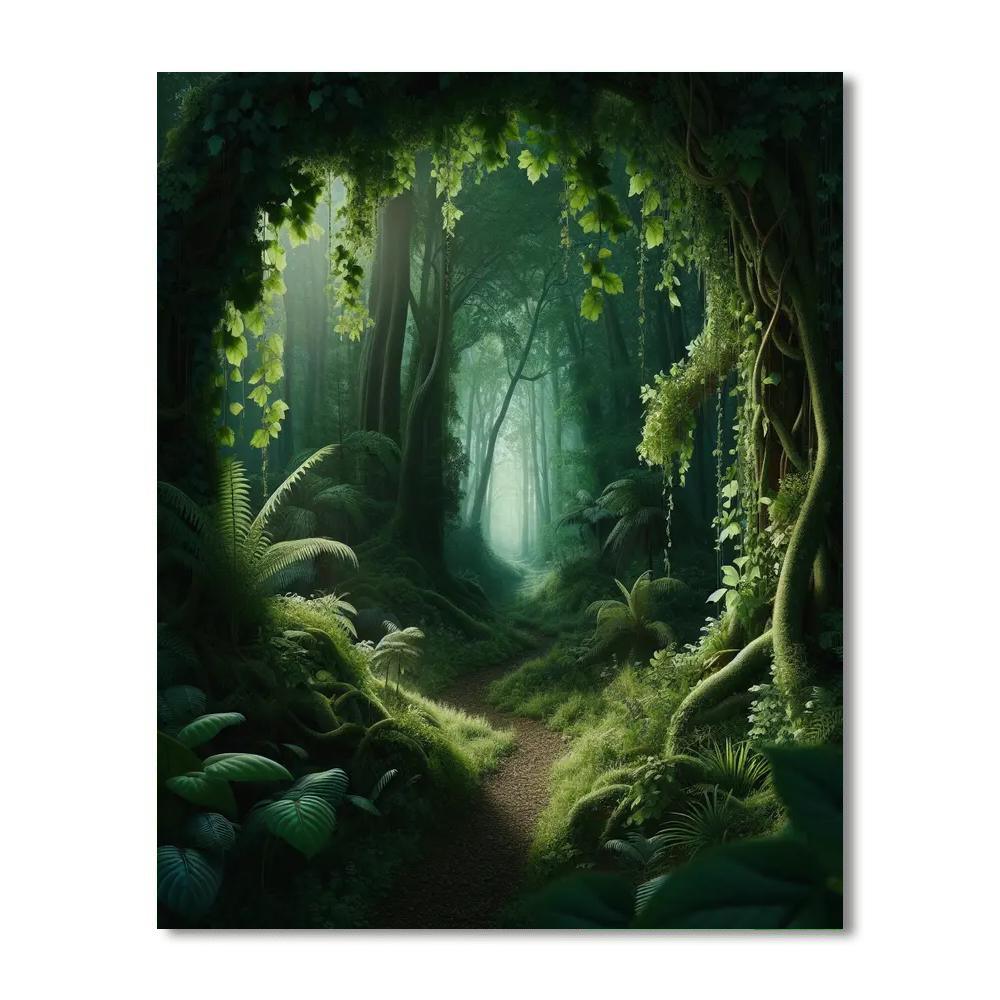 Hidden Forest Secrets Painting Number Kit