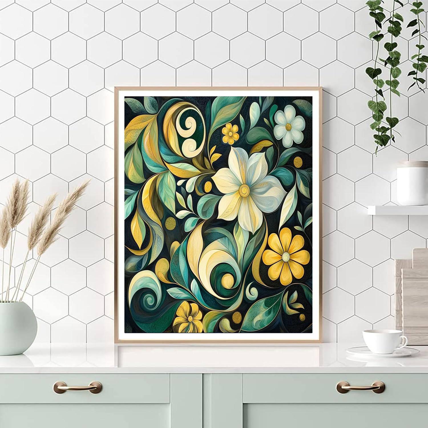 Gustav Klimt Inspired Golden Whispers Of Nature  DIY Paint By Numbers