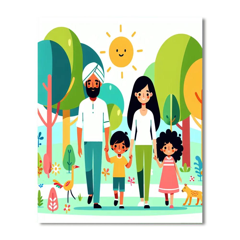 Gentle Woodland Stroll Painting By Numbers Kit