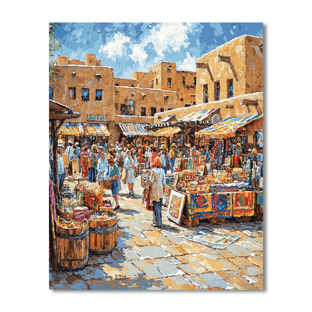 Santa Fe Plaza Numbered Painting Kits