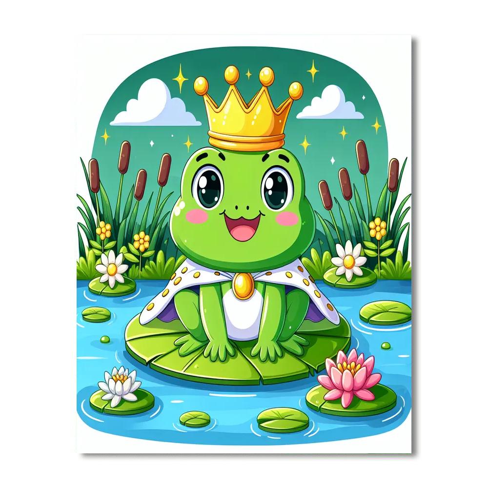Creative Frog Prince Painting By Numbers Kit