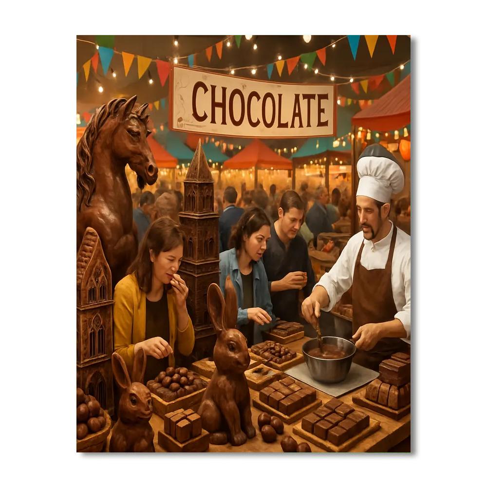 The International Festival Of Chocolate Paint By Numbers Art