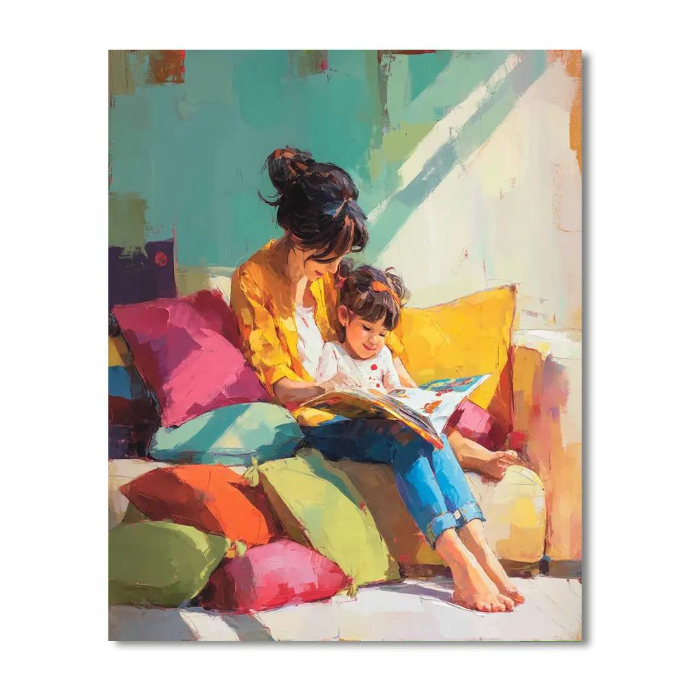 The Joy Of Reading Together Number Painting